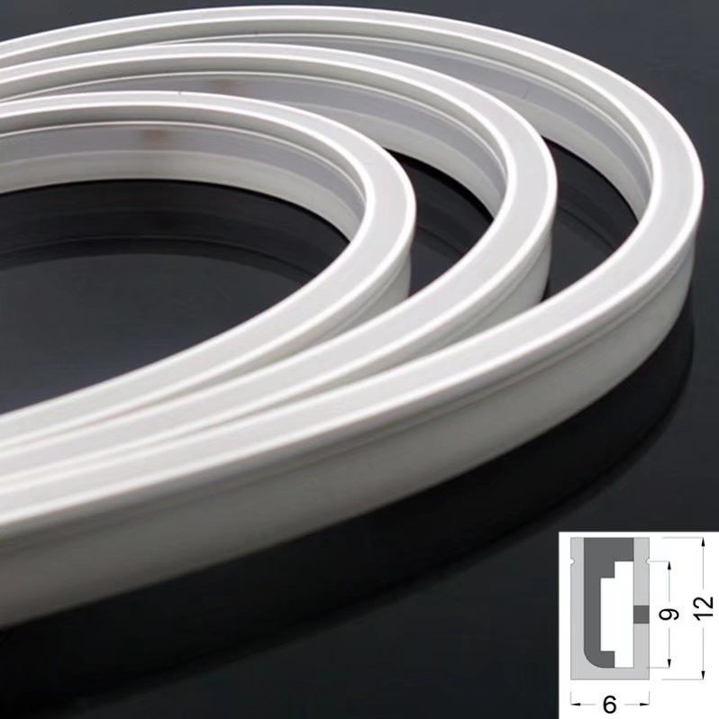 La curvatura flessibile leggera al neon principale del lato di IP65 IP67 accende al neon della decorazione del silicio principale 0612 10W 24V nessun punto che accende SMD2835