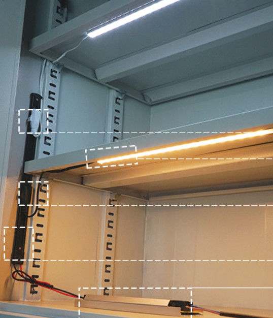 Adattatore bianco della luce di Grey Black Power System Connect della ferrovia della luce della pista del magnete 12V 24V LED