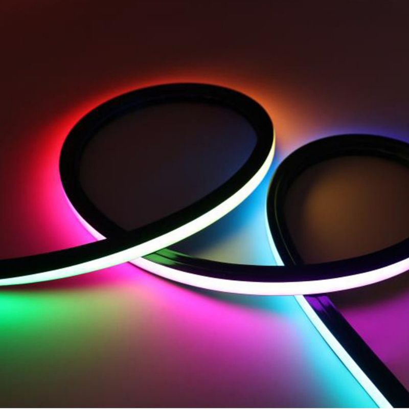 Decorazione flessibile al neon 1616 della casa del silicio 24V della luce di striscia di RGB LED 12W