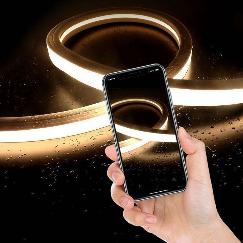 decorazione al neon IP65 IP67 della luce di striscia della flessione LED di 24V 8W 3000K