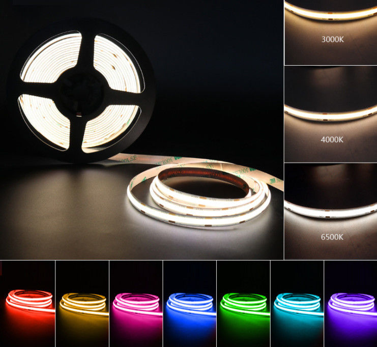 Colore astuto che cambia 24V la striscia 10mm 2700K-6500K impermeabile della PANNOCCHIA RGBW LED