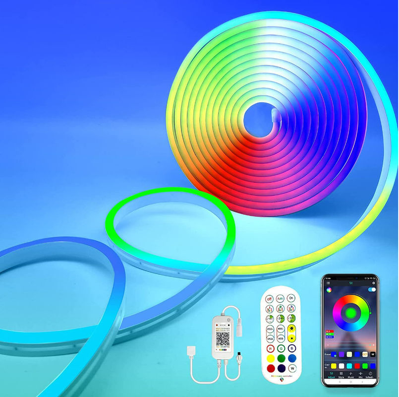 Decorazione domestica all'aperto dell'interno al neon 12V di Antivari della luce di striscia del silicone del mostro 5m Smart