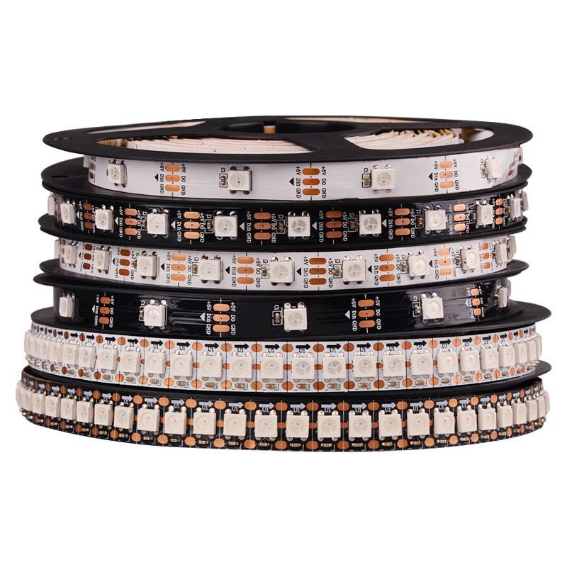 Striscia indirizzabile flessibile del pixel della luce di striscia di RGB LED singola 16.4FT 60Pixels/M 300Pixels LED WS2812B 5050SMD