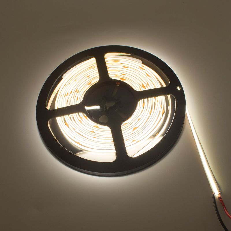 320 bianchi caldi ad alta densità della flessione 10W della luce di striscia della PANNOCCHIA LED di Led/M Flexible 24V