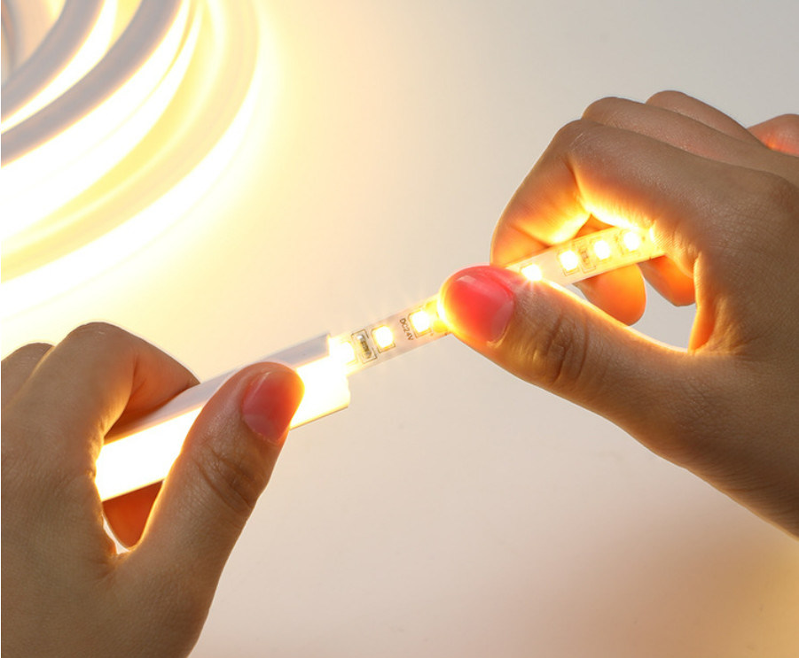 luce CRI>90 2700K - luce 6000K di 120LEDs/M Silicone Neon Strip/RGBW/RGB/DMX512